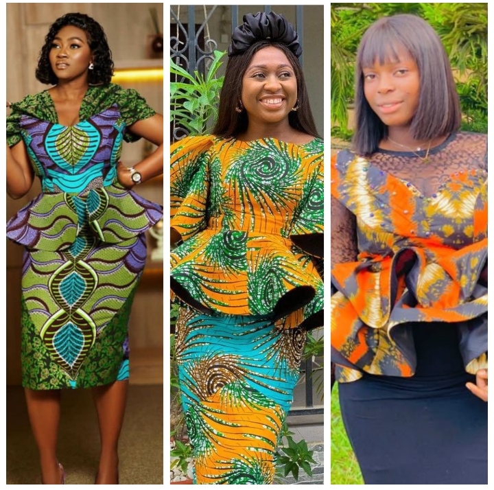 Ankara Short Skirt and Blouse For Young Ladies