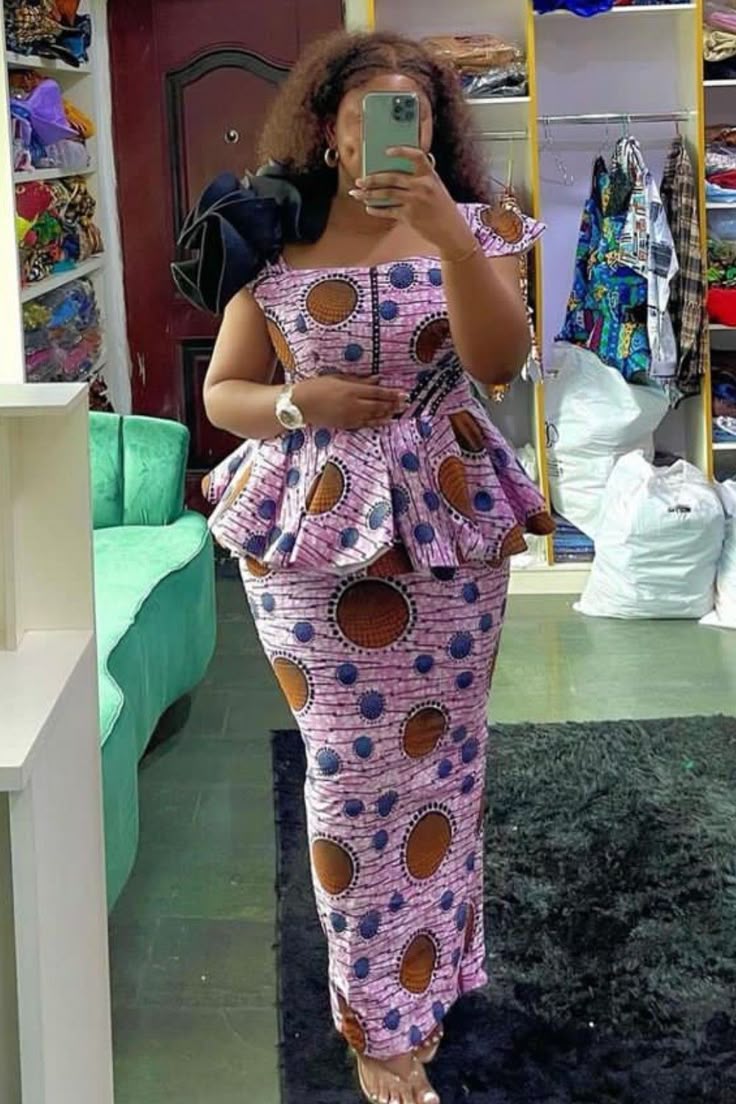 Ankara Skirt and Blouse Ideas 