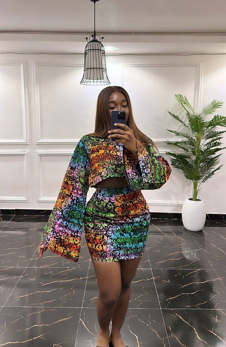 Lovely Ankara Skirt and Blouse Ideas 