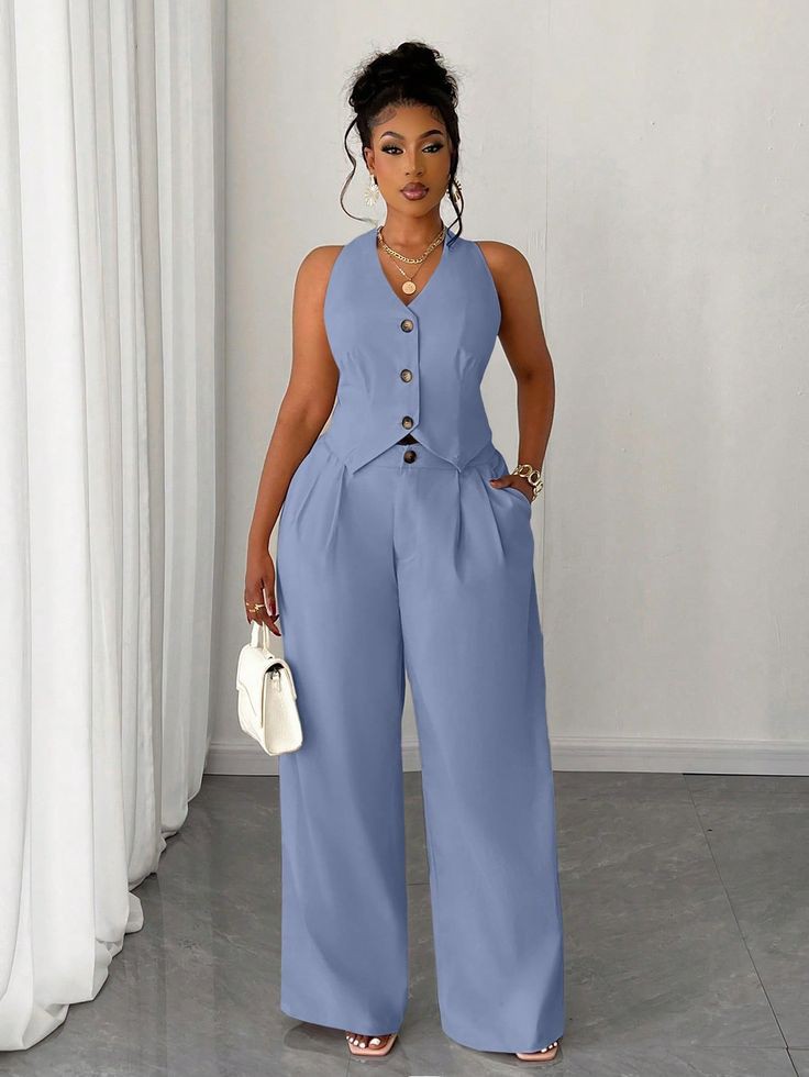 Plain Trouser and Top for Ladies 