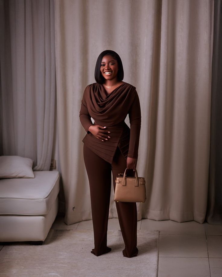 Plain Trouser and Top for Ladies 