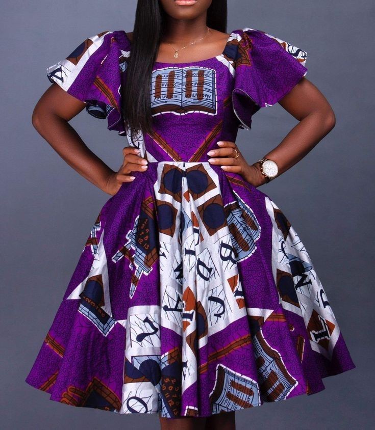 A-Line Gown with Ankara