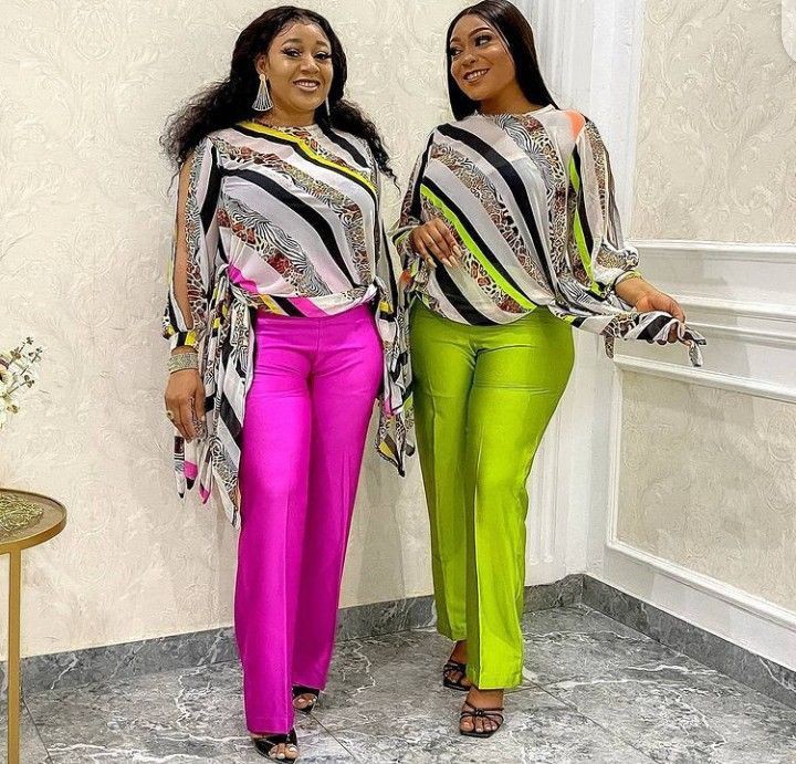 Latest English Trousers and Tops for Ladies 