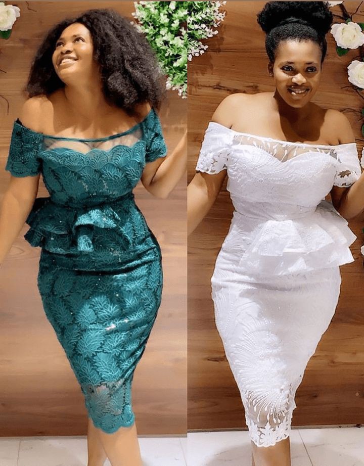 Off Shoulder Lace Gown Ideas 