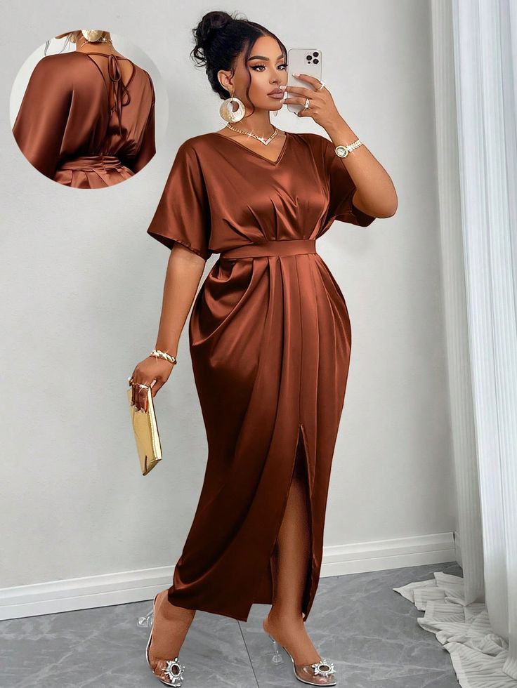 Simple Duchess Long Gown Ideas for Ladies