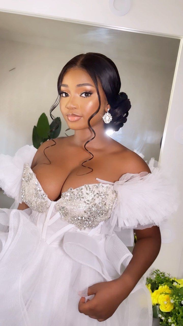 Simple Bridal Hairstyles in Nigeria