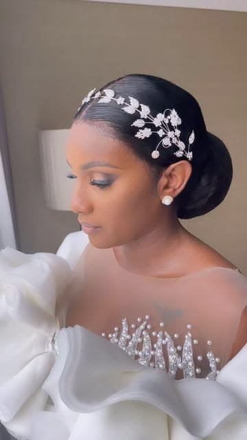 Simple Bridal Hairstyles in Nigeria