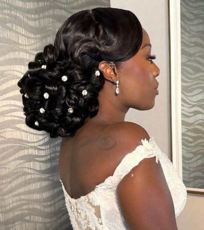 Latest Bridal Hairstyles in Nigeria