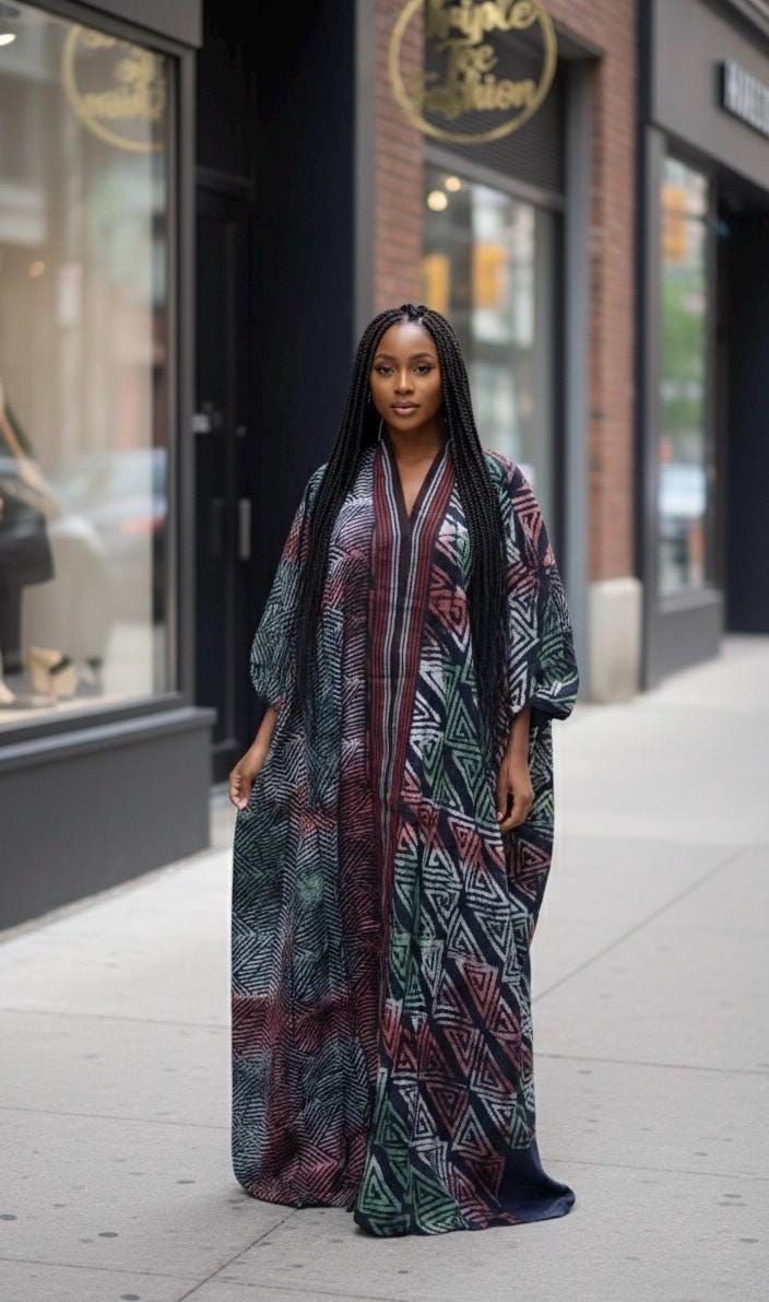 Adire Styles with Embroidery for Women