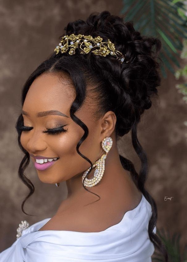 Simple Bridal Hairstyles in Nigeria