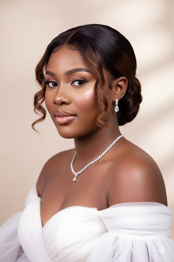 Simple Bridal Hairstyles in Nigeria