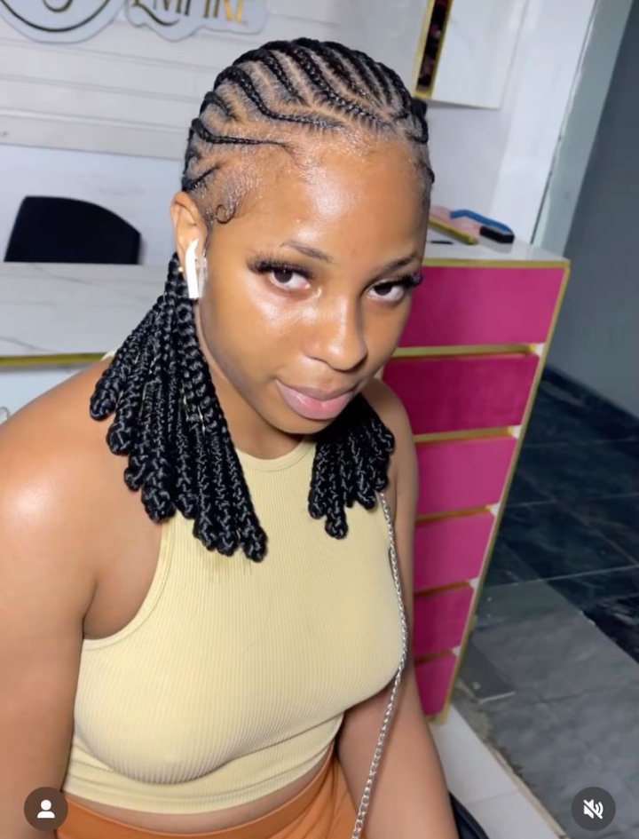 Medium Short Braids with Attachments 