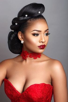 Simple Bridal Hairstyles in Nigeria