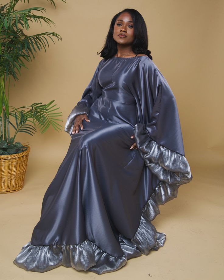Simple Silk Bubu Gown Styles in Nigeria 