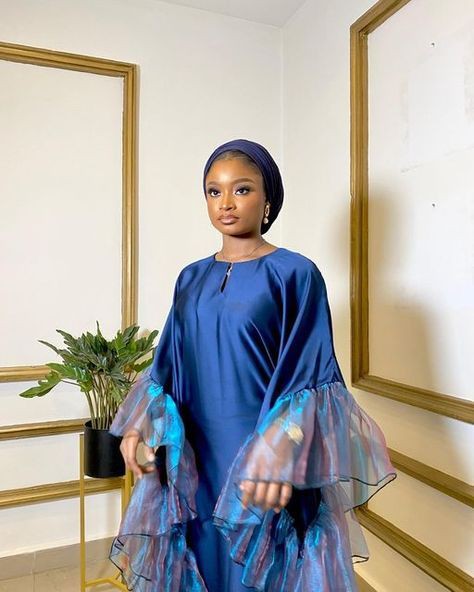 Simple Silk Bubu Gown Styles in Nigeria 