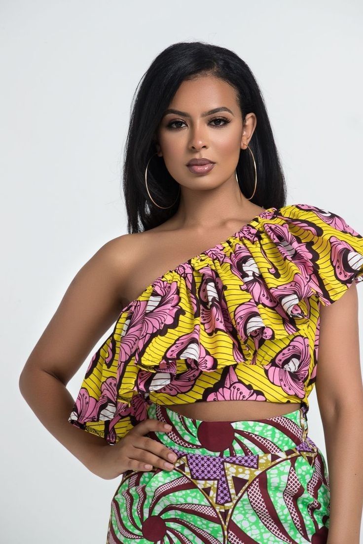 LATEST ANKARA CROP TOP STYLE