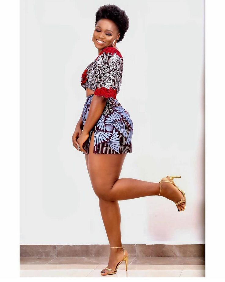 Ankara crop top and skirt