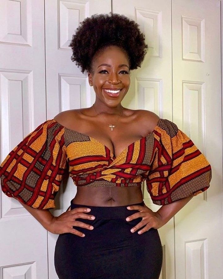 Latest Ankara crop top styles for ladies