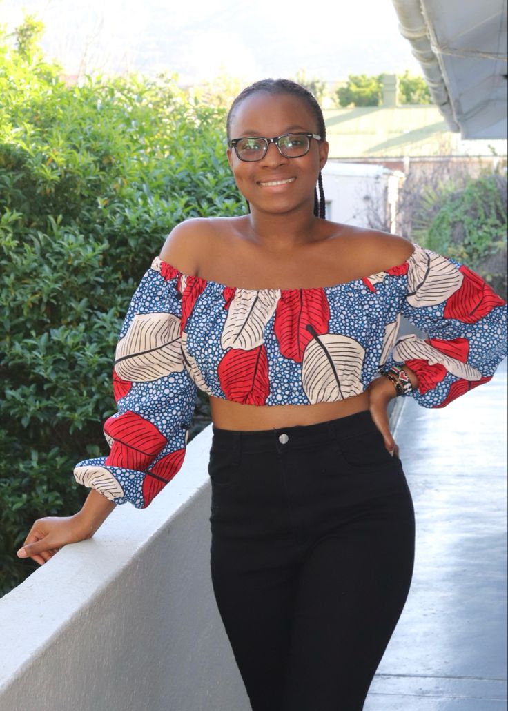 LATEST ANKARA CROP TOP STYLE