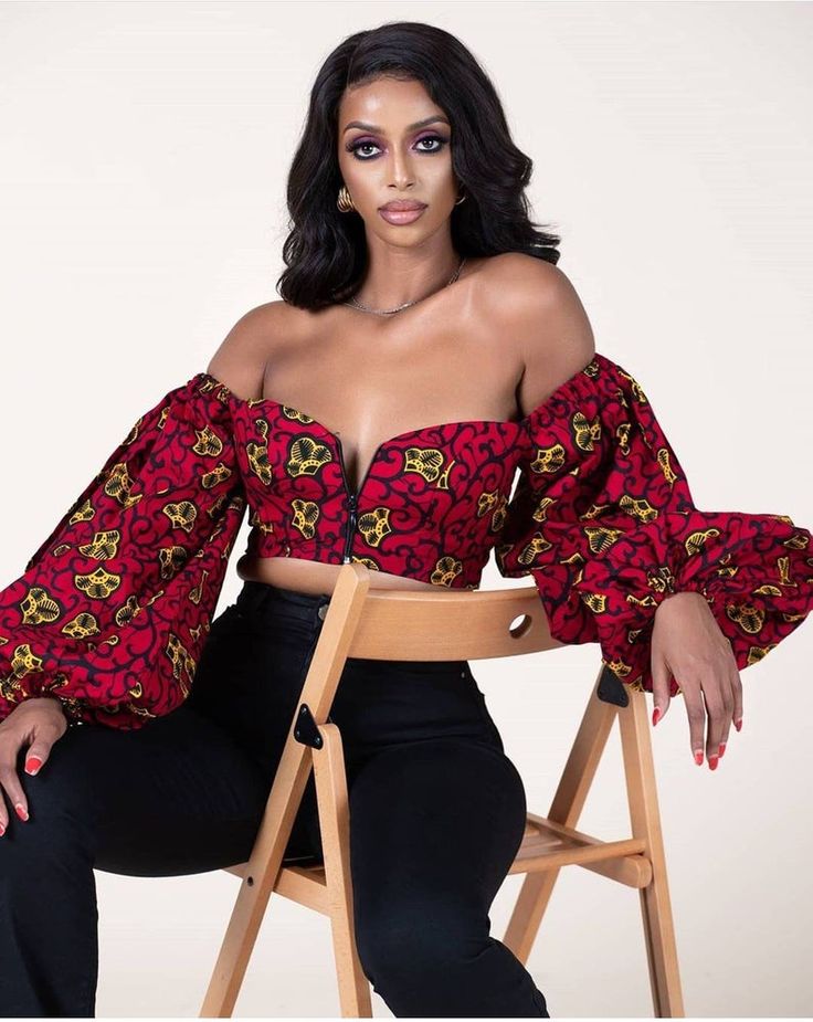 Latest Ankara crop top styles for ladies