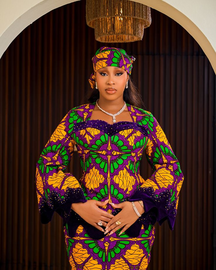 Simple Ankara Long Gowns for Ladies 