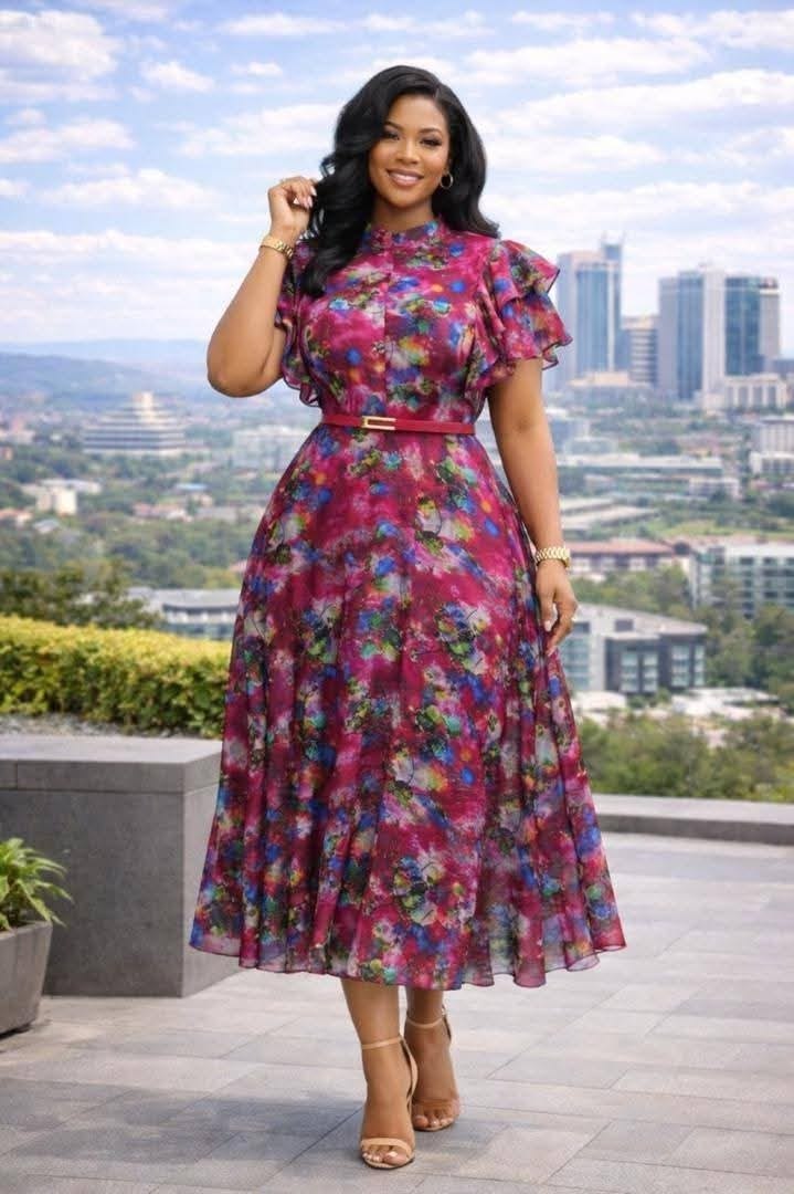 Simple Chiffon Gown Styles for Church
