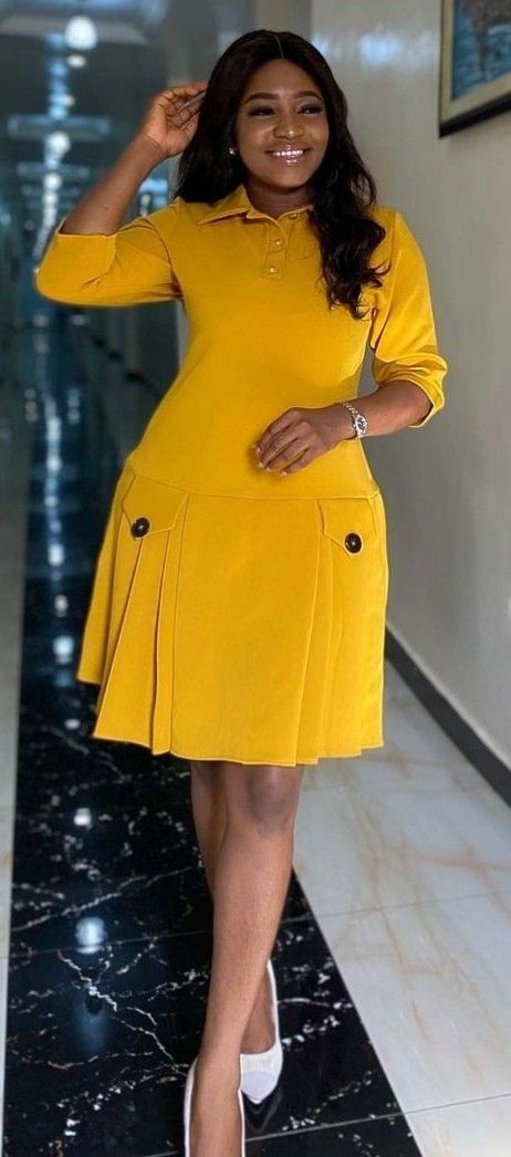 Short Classy English Gown Styles