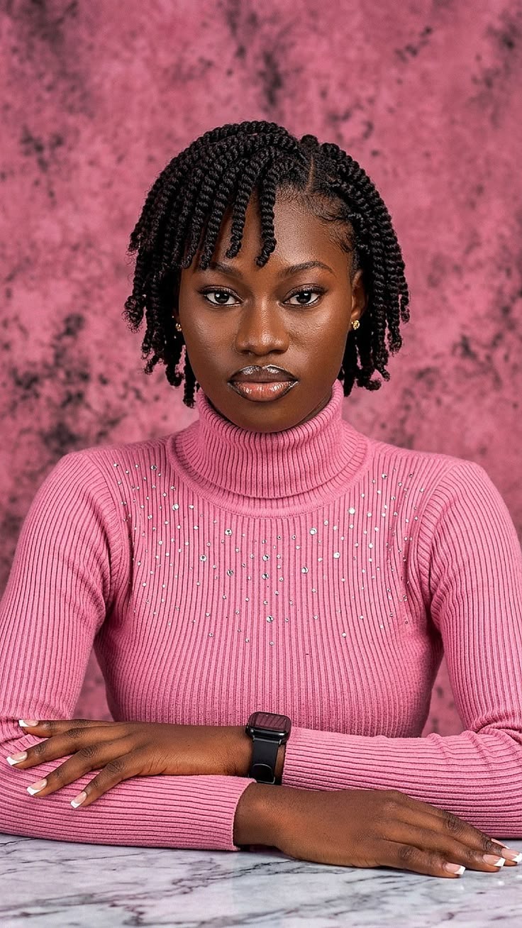 Natural Twist Styles for Short Hair