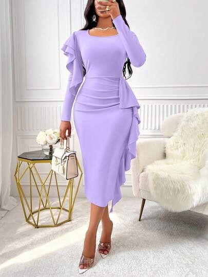 Plain Crepe Gown Styles ​
