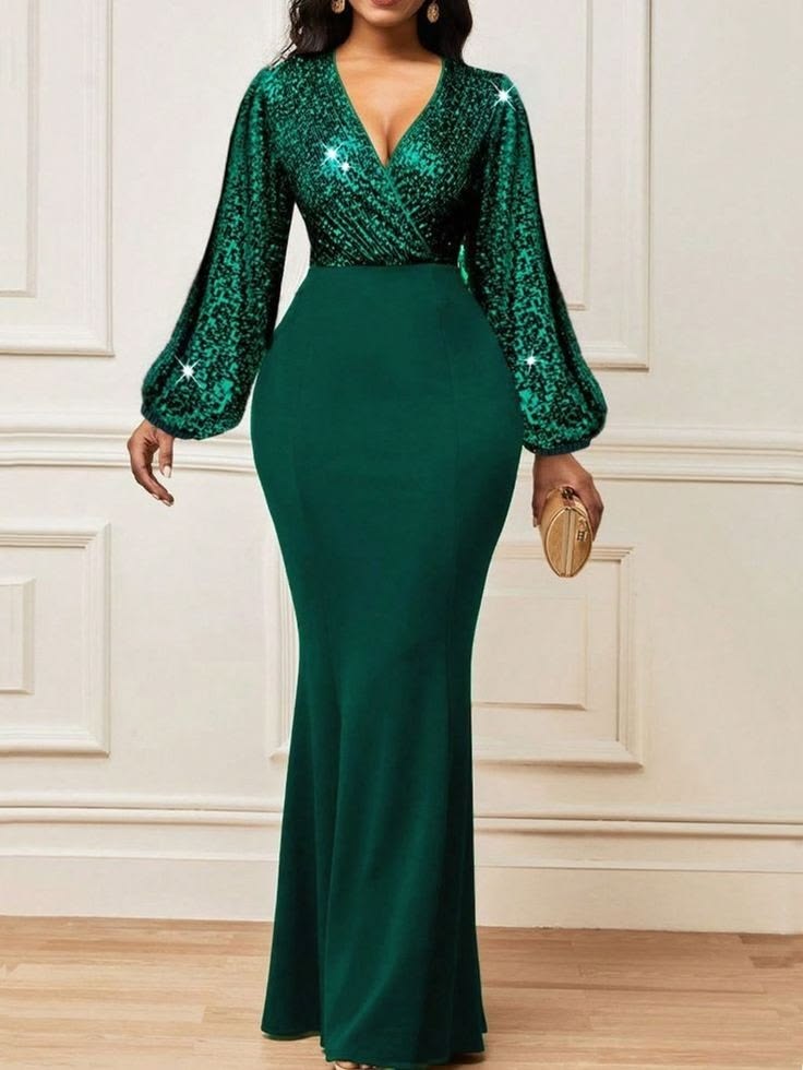 Latest Crepe Material Styles for Long Gowns