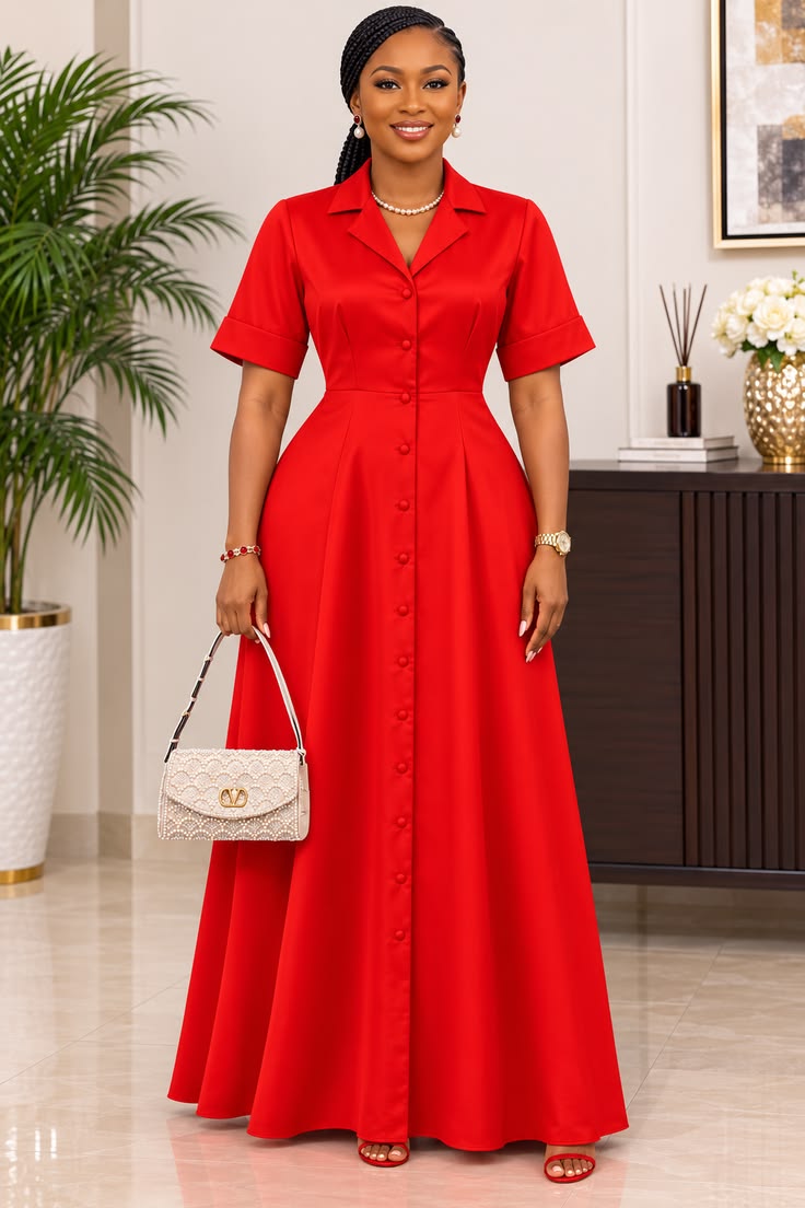 Crepe Material Styles for Long Gowns in Nigeria