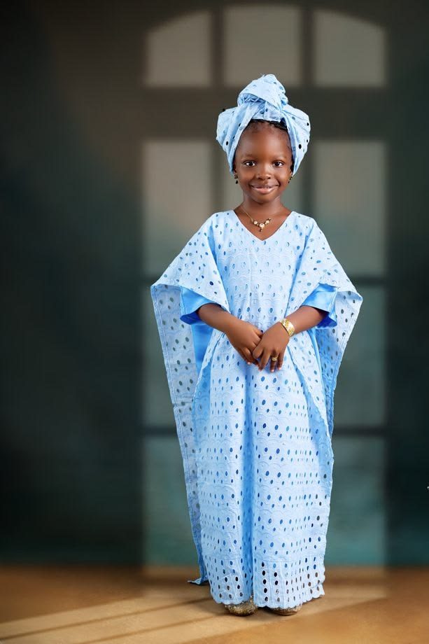 Simple Lace Gown for Girl Child