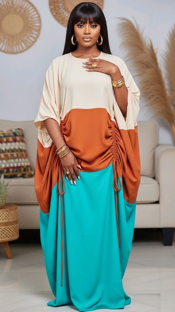 Bubu Gown Styles for Slim Ladies