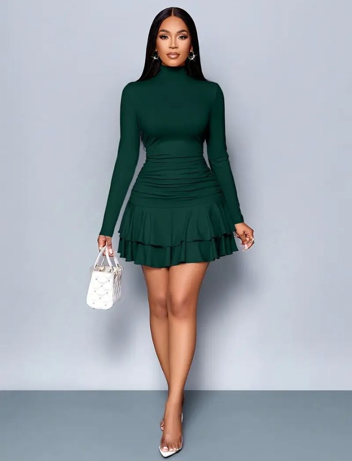 Short Crepe Material Gown Styles