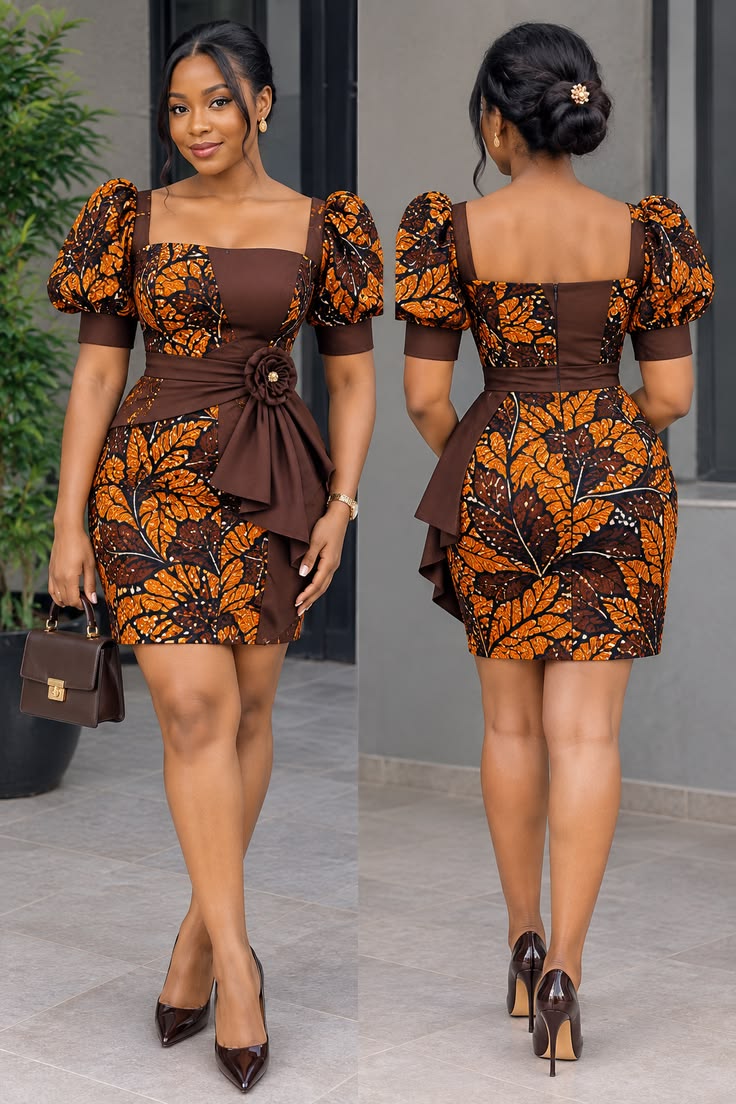 Latest Beautiful Short Gown Styles for Ladies 