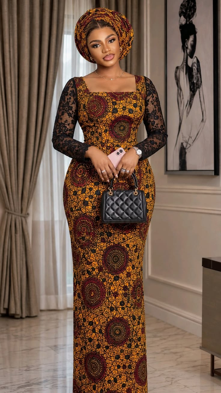 Simple Classy Ankara Long Gowns 