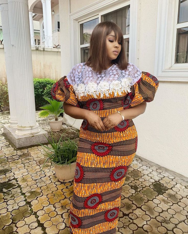 Beautiful 4-Yards Ankara Long Gown Styles 