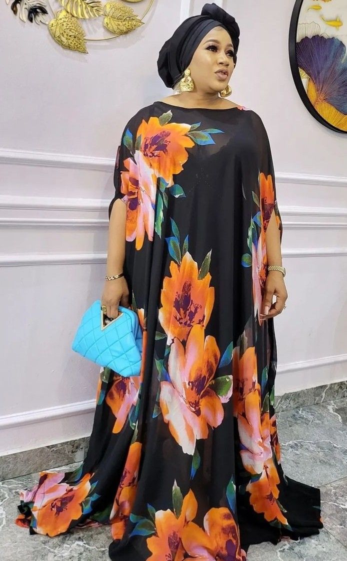 Beautiful Flower Material Gown Ideas