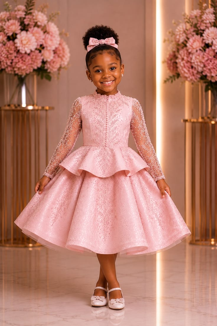 Short Simple Lace Styles for Girl Child