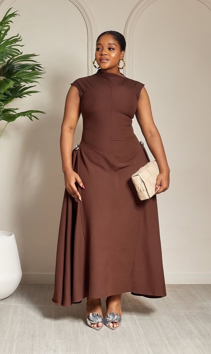 Simple Plain Material Styles for Ladies ​