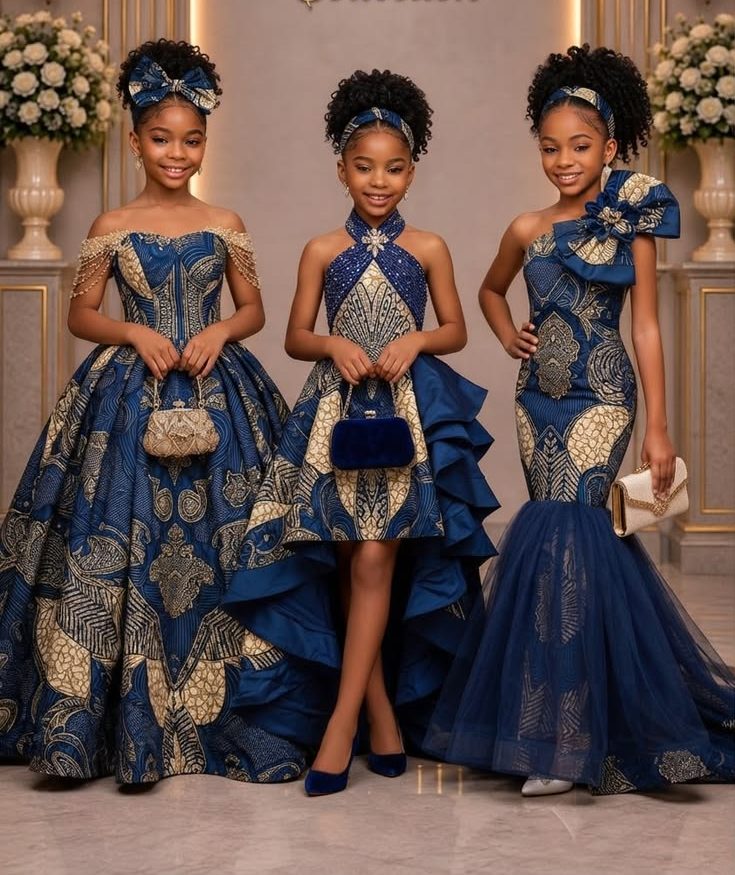 Simple Lace Gown for Girl Child