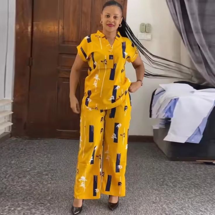 Simple Material Top and Trousers Styles ​