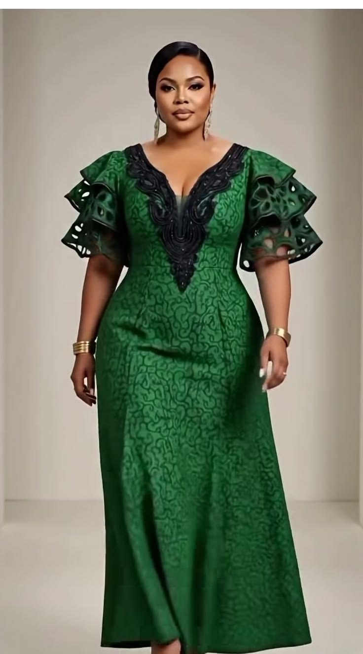 Beautiful Short Gown Styles for Ladies in Nigeria 