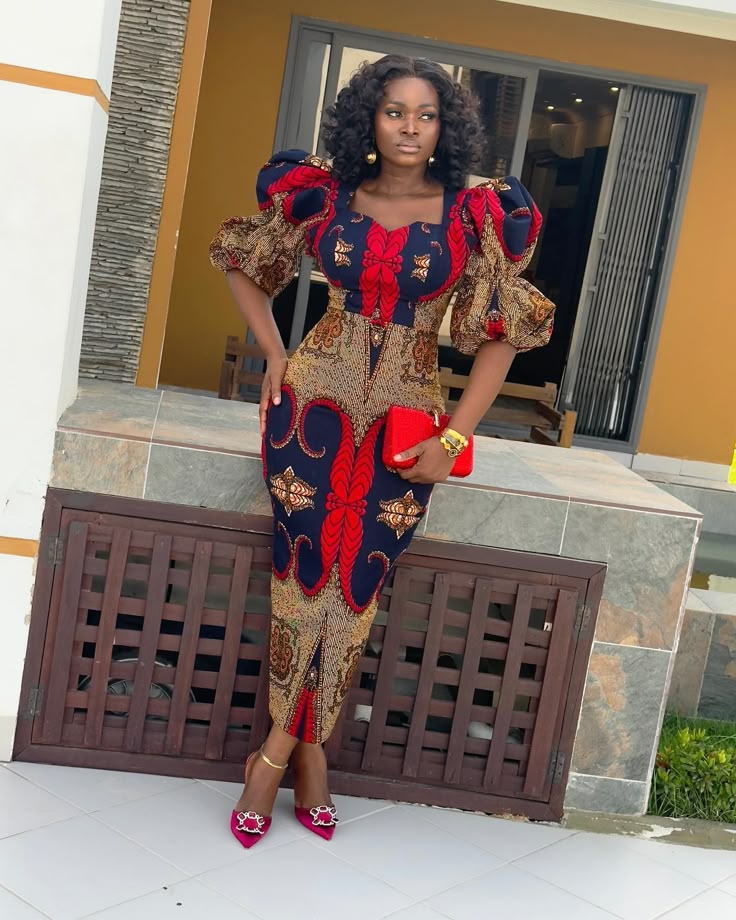 Beautiful 4-Yards Ankara Long Gown Styles 