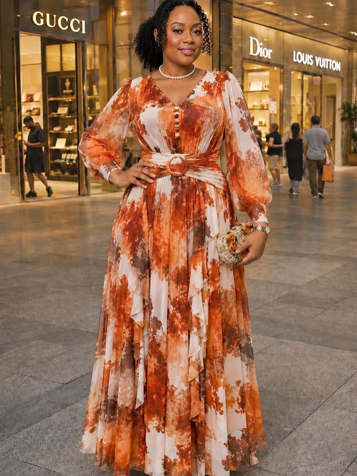 Long Chiffon Dress Ideas