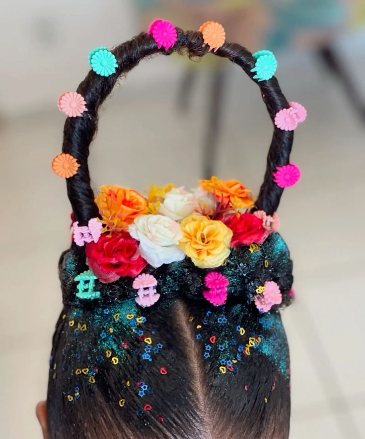 Flower in the Basket Hairstyle