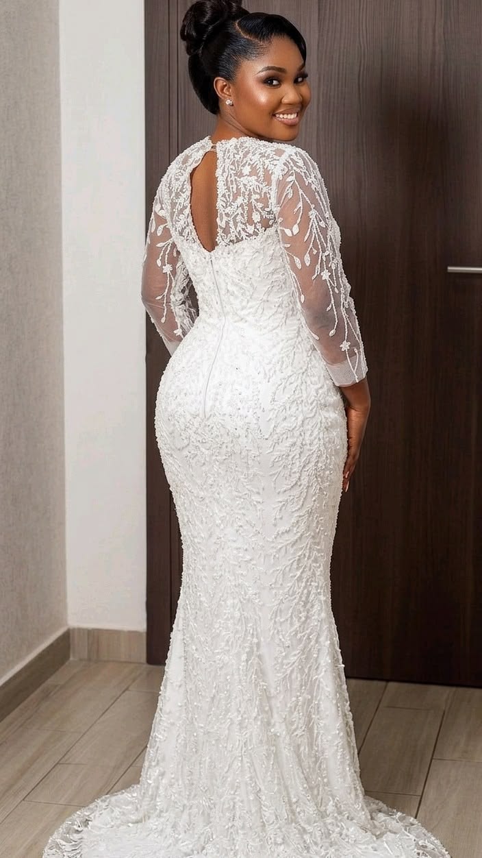 White Lace Gown Styles for Wedding