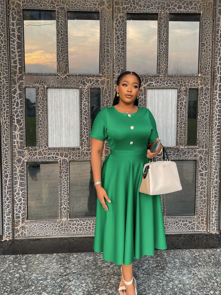Simple Plain Material Styles for Ladies ​