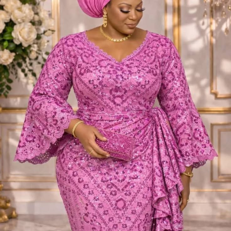 Mature Lace Gown for Married Women ​