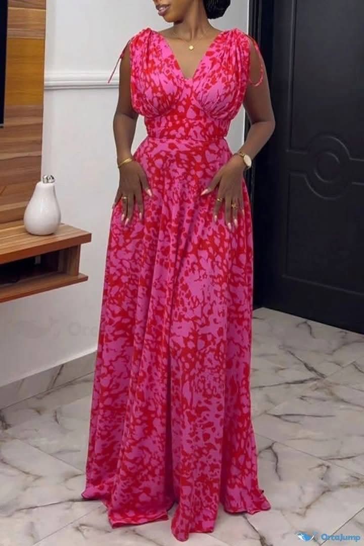 Long Gown Flower Material Ideas